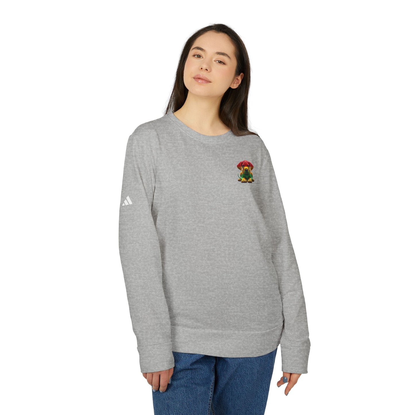 adidas Unisex Fleece Crewneck Sweatshirt