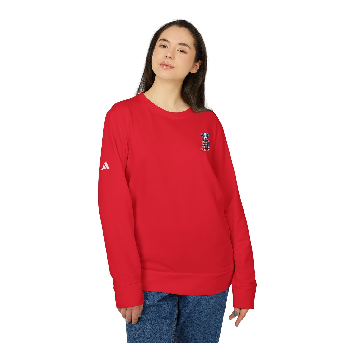 adidas Unisex Fleece Crewneck Sweatshirt